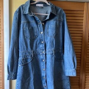 Zara Blue Denim Dress